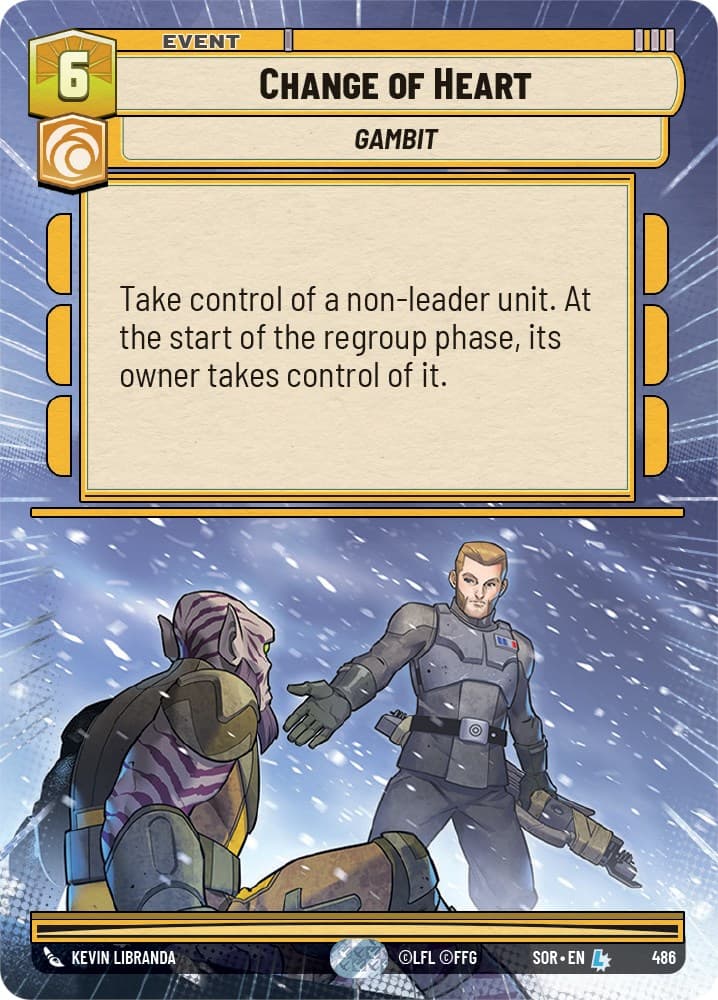 Change of Heart (Hyperspace) — Spark of Rebellion card