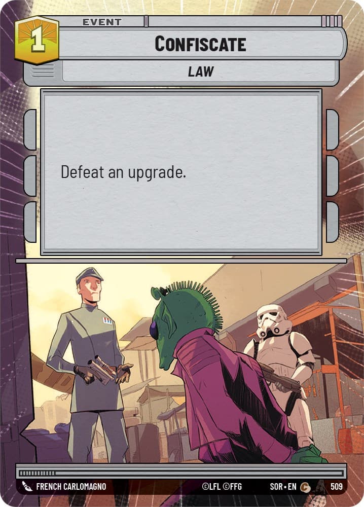 Confiscate (Hyperspace) — Spark of Rebellion card
