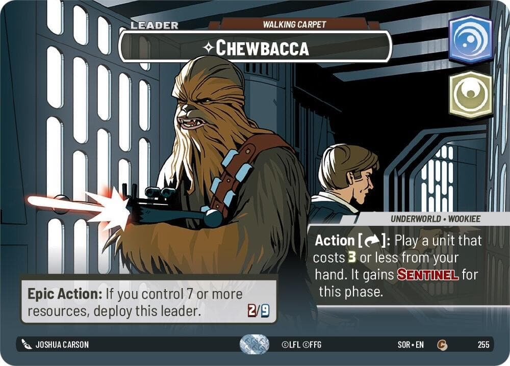 Chewbacca - Walking Carpet (Showcase) — Spark of Rebellion card