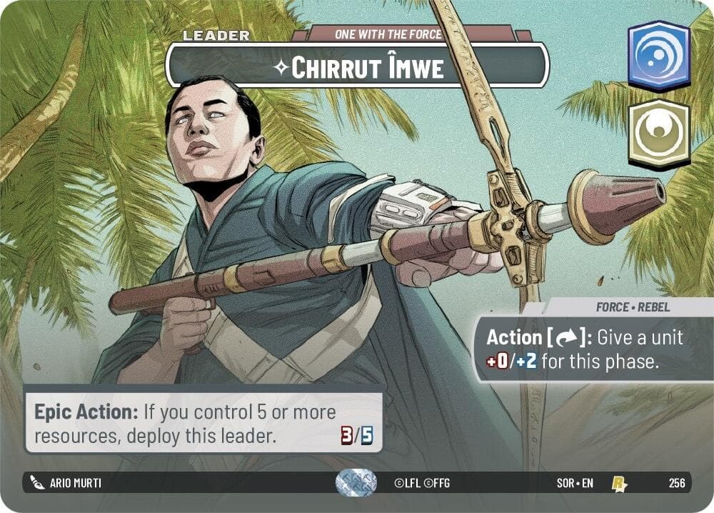 Chirrut Imwe - One With The Force (Showcase) — Spark of Rebellion card