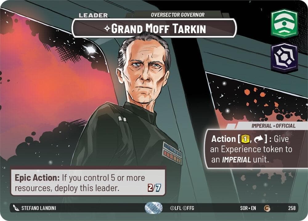 Grand Moff Tarkin - Oversector Governor (Showcase) — Spark of Rebellion card