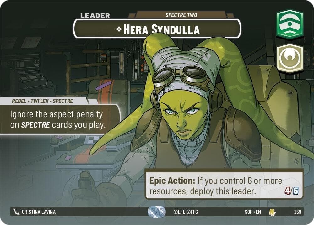 Hera Syndulla - Spectre Two (Showcase) — Spark of Rebellion card