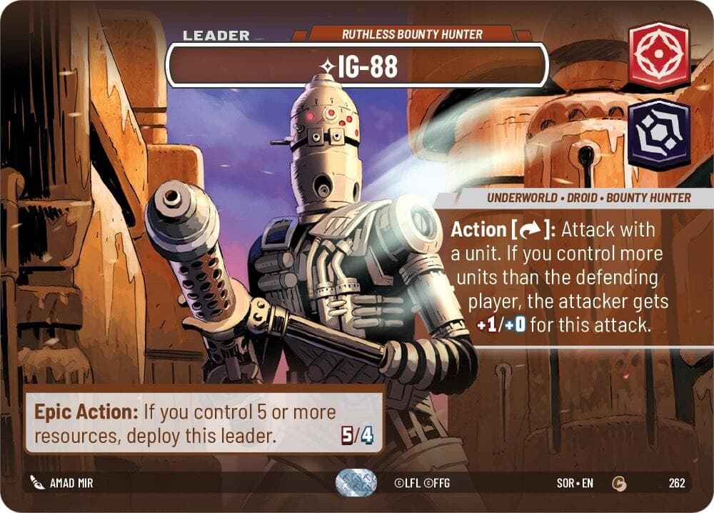 IG-88 - Ruthless Bounty Hunter (Showcase) — Spark of Rebellion card