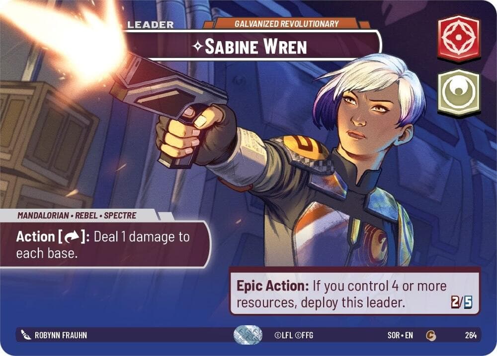 Sabine Wren - Galvanized Revolutionary (Showcase) — Spark of Rebellion card