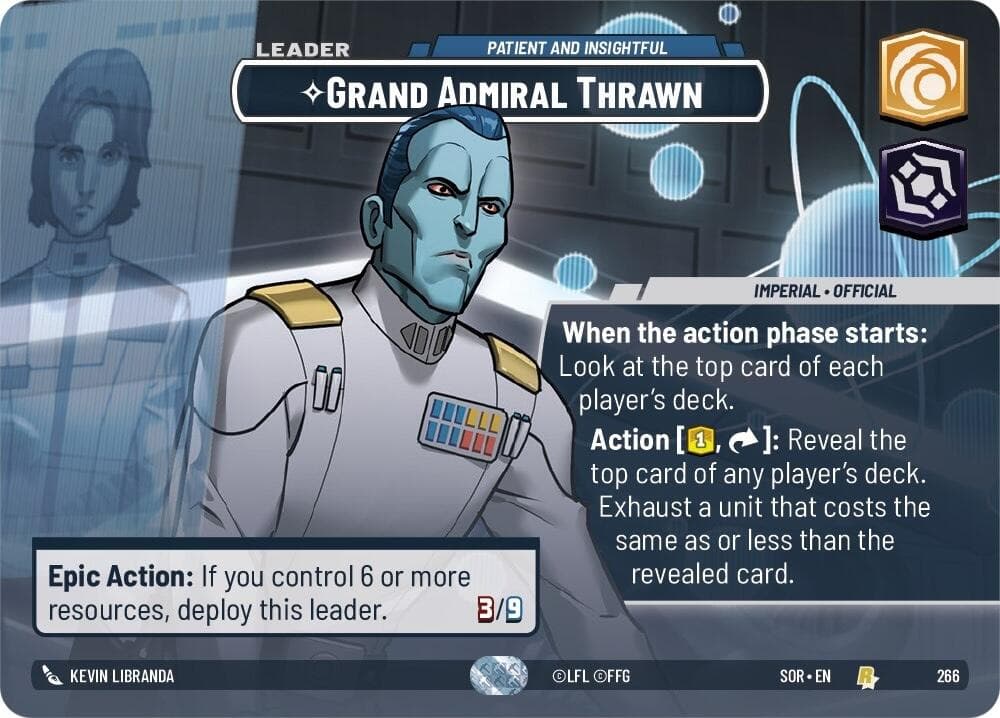 Grand Admiral Thrawn - Patient and Insightful (Showcase) — Spark of Rebellion card