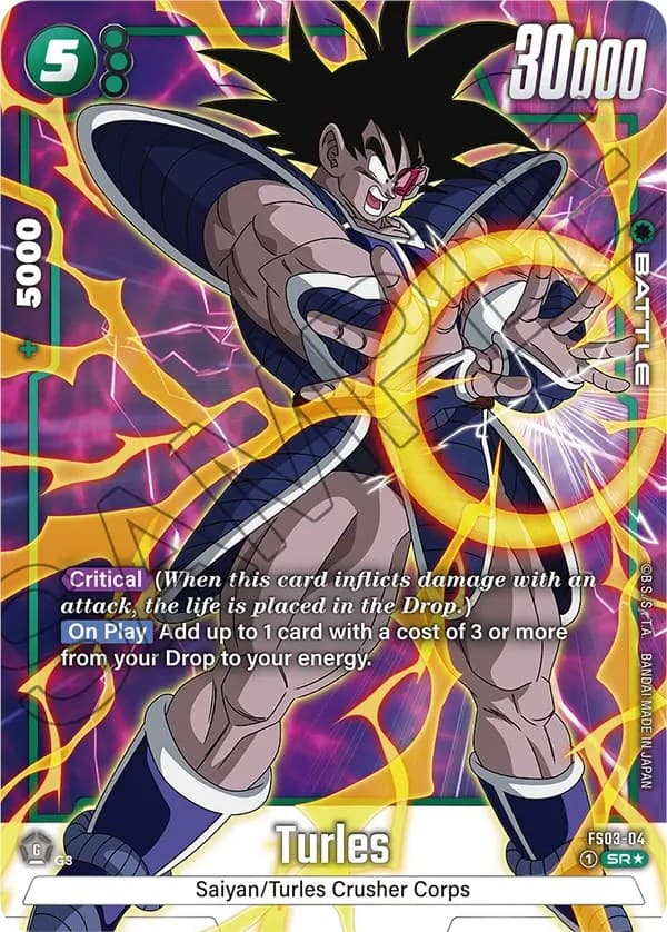 Turles (Bonus Pack Alternate Art) — Starter Deck 3: Broly card