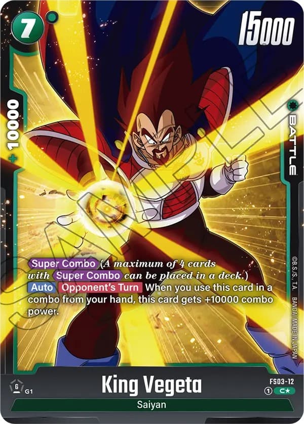 King Vegeta (Bonus Pack Alternate Art) — Starter Deck 3: Broly card
