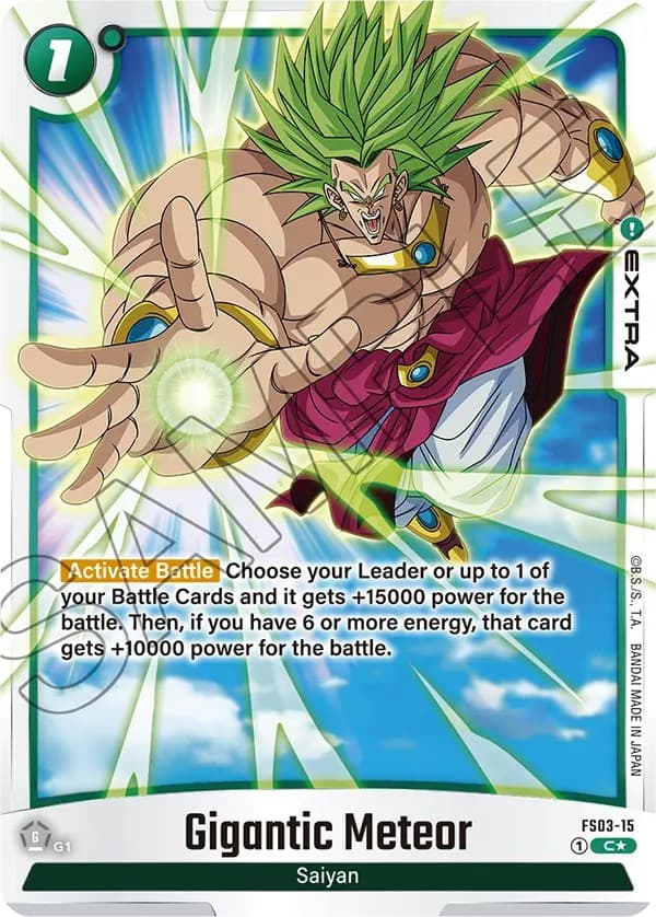 Gigantic Meteor (Bonus Pack Alternate Art) — Starter Deck 3: Broly card