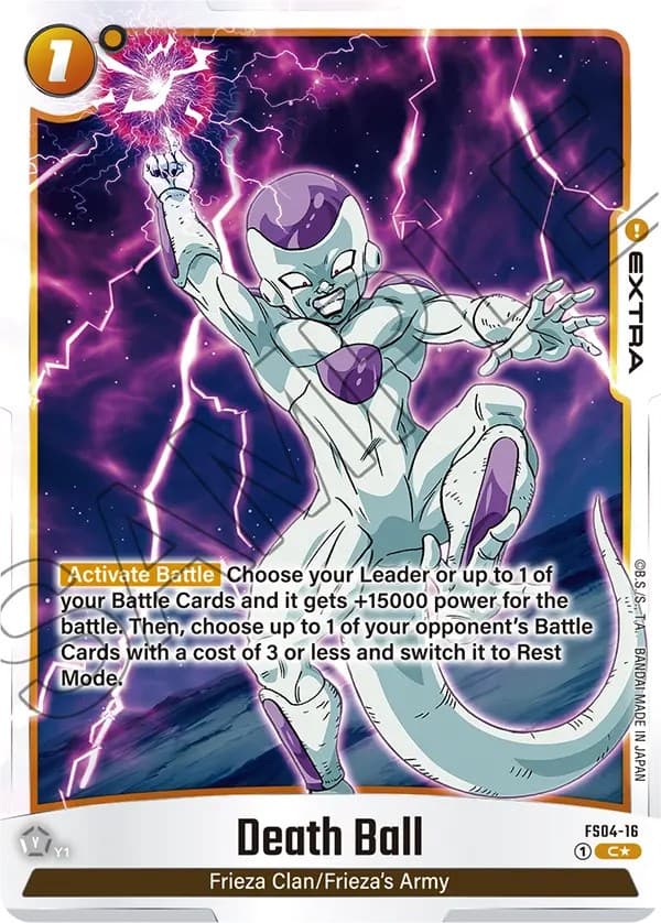 Death Ball (Bonus Pack Alternate Art) — Starter Deck 4: Frieza card