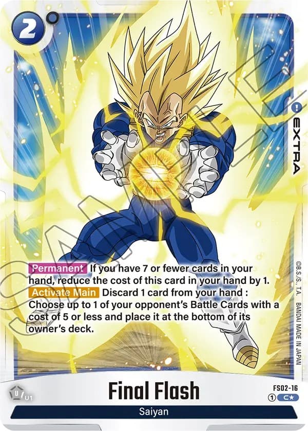 Final Flash (Bonus Pack Alternate Art) — Starter Deck 2: Vegeta card
