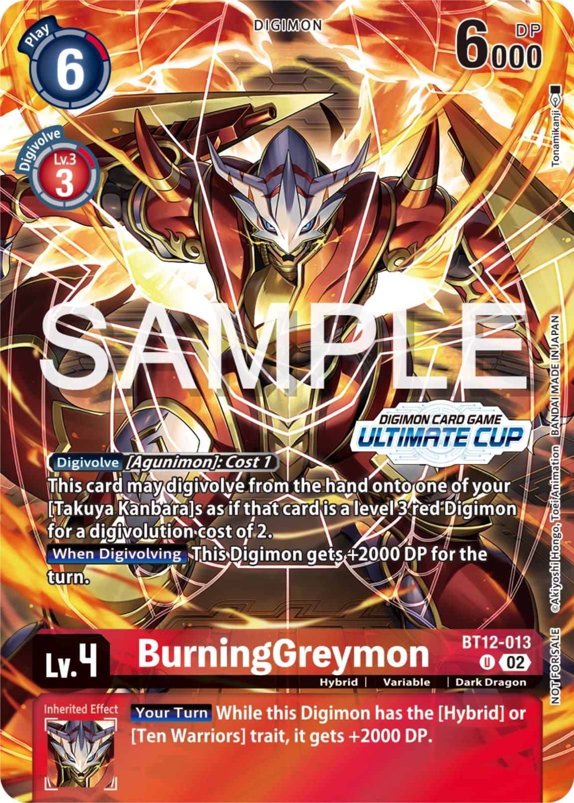 BurningGreymon (Ultimate Cup 2024) — Across Time card