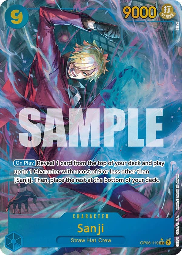 Sanji (Alternate Art) — Wings of the Captain card