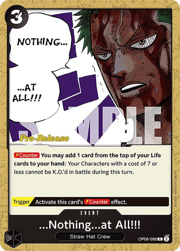 ...Nothing...at All!!! — Wings of the Captain Pre-Release Cards card
