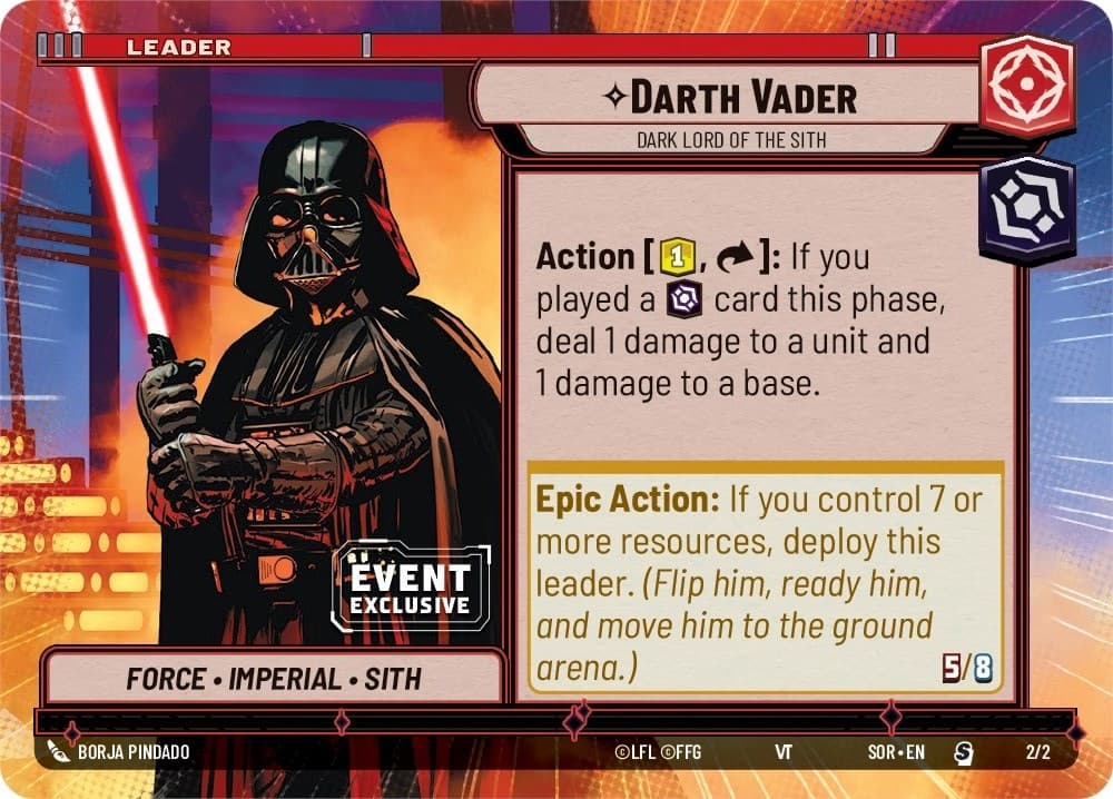 Darth Vader - Dark Lord of the Sith (Hyperspace) — Event Exclusive Promos card