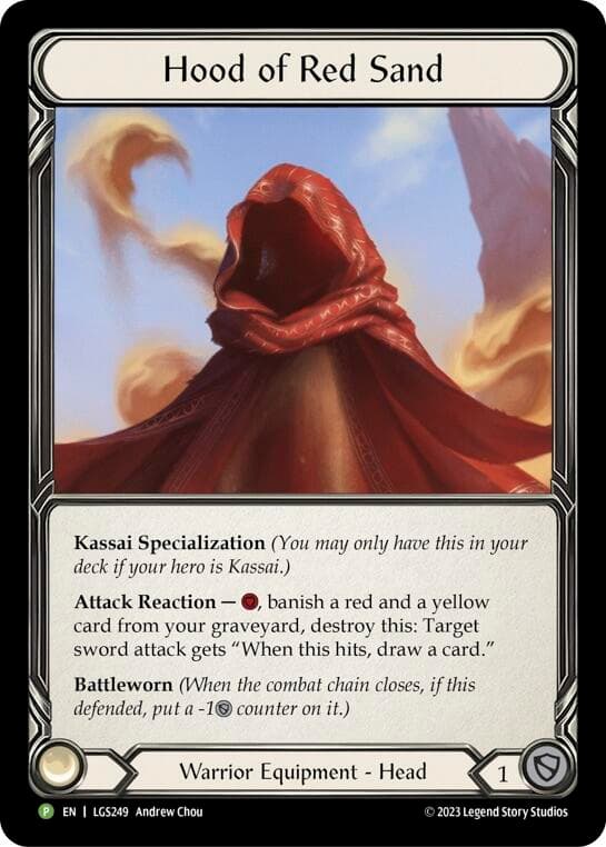 Hood of Red Sand - LGS249 — Flesh and Blood: Promo Cards card