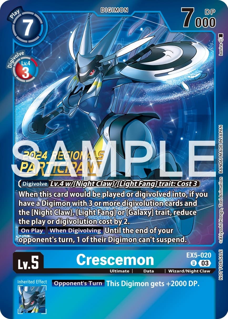 Crescemon (2024 Regionals Participant) — Animal Colosseum card