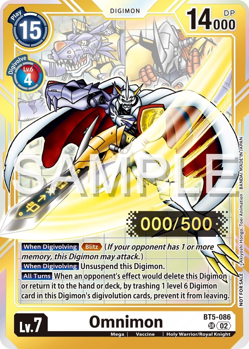 Omnimon (Serial Numbered) — Battle of Omni card
