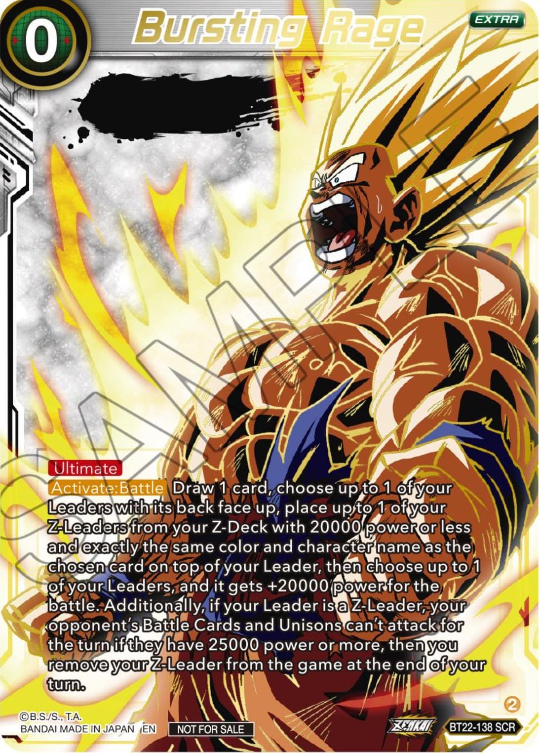 Bursting Rage (Serial Numbered) — Tournament Promotion Cards card