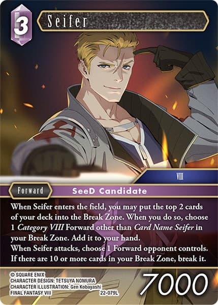 Seifer — Hidden Hope card