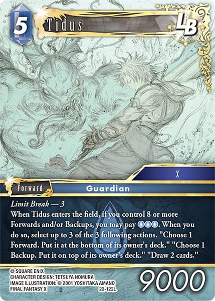 Tidus LB — Hidden Hope card