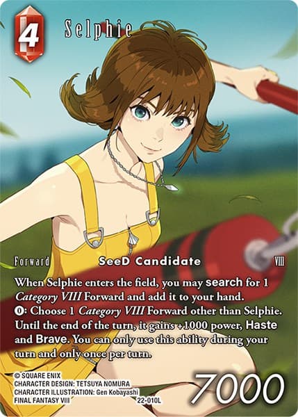 Selphie (Full Art) — Hidden Hope card