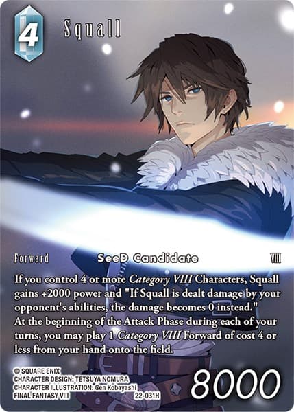 Squall (Full Art) — Hidden Hope card