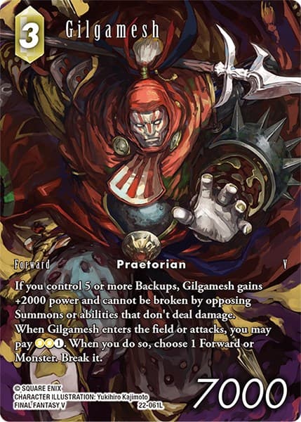Gilgamesh (Full Art) — Hidden Hope card