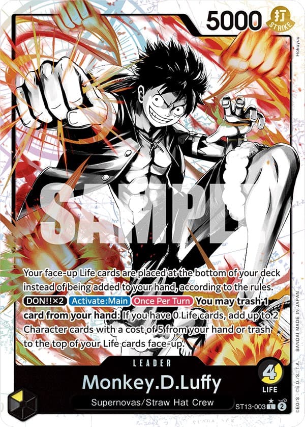 Monkey.D.Luffy (003) (Parallel) — Ultra Deck: The Three Brothers card