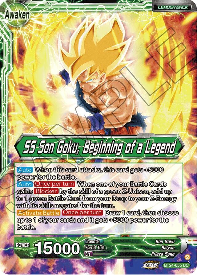 Son Goku // SS Son Goku, Beginning of a Legend (Collector Booster Foil) — Beyond Generations card