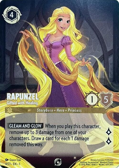 Rapunzel - Gifted with Healing — Disney Lorcana Promo Cards card