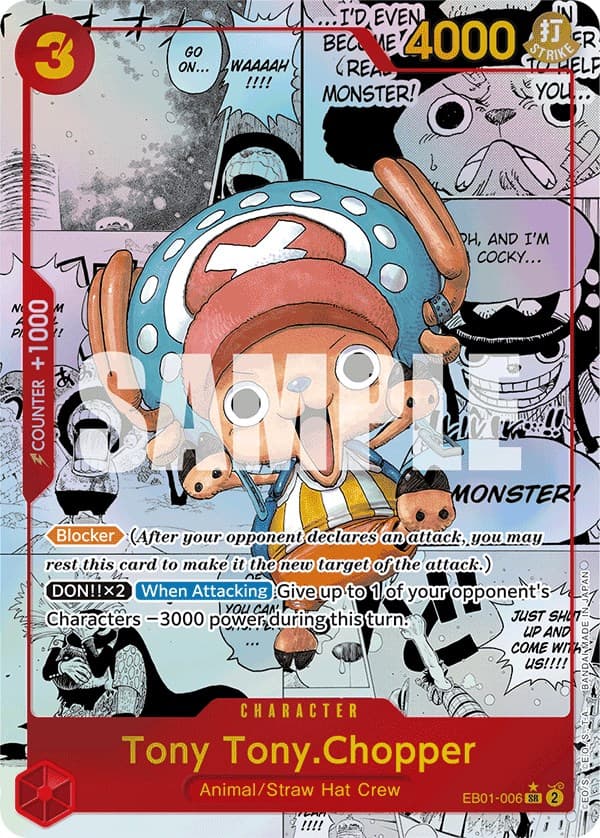 Tony Tony.Chopper (Alternate Art) (Manga) — Extra Booster: Memorial Collection card