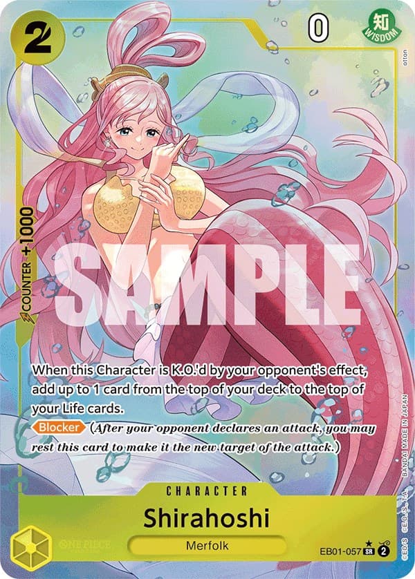 Shirahoshi (Alternate Art) — Extra Booster: Memorial Collection card