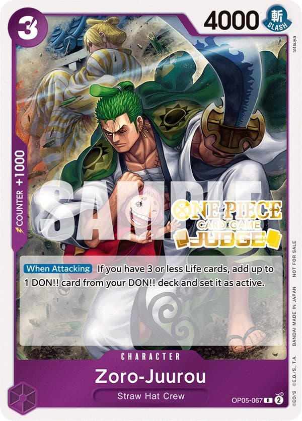 Zoro-Juurou (Judge Pack Vol. 3) — One Piece Promotion Cards card