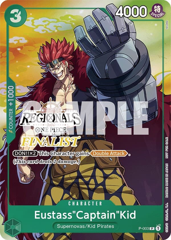 Eustass"Captain"Kid (Offline Regional 2024 Vol. 2) [Finalist] — One Piece Promotion Cards card