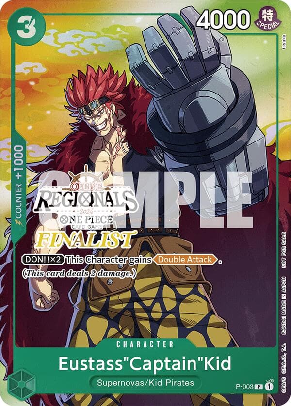Eustass"Captain"Kid (Online Regional 2024 Vol. 2) [Finalist] — One Piece Promotion Cards card