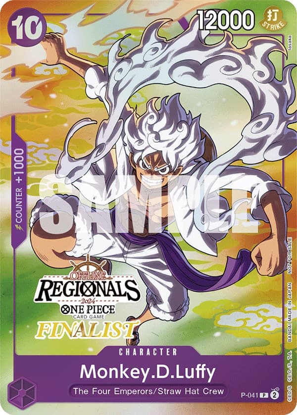 Monkey.D.Luffy (041) (Offline Regional 2024 Vol. 2) [Finalist] — One Piece Promotion Cards card