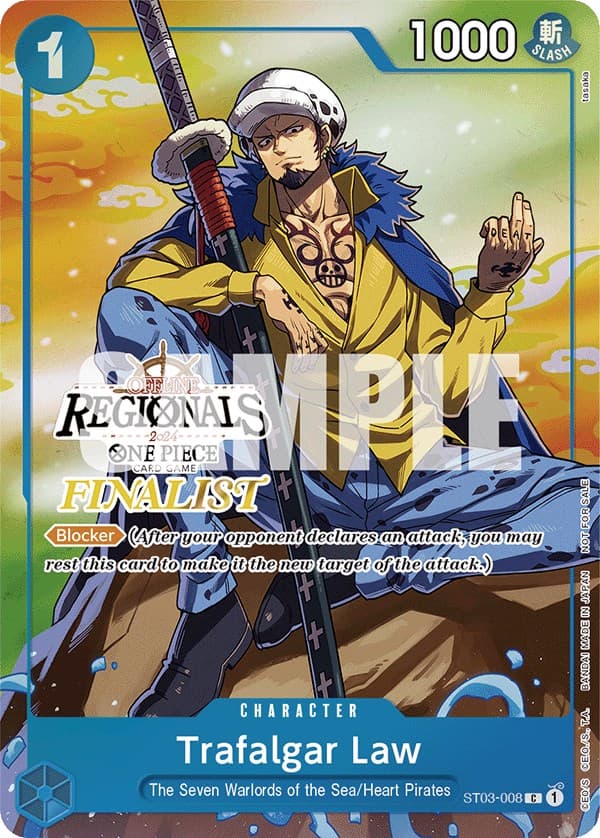 Trafalgar Law (Offline Regional 2024 Vol. 2) [Finalist] — One Piece Promotion Cards card