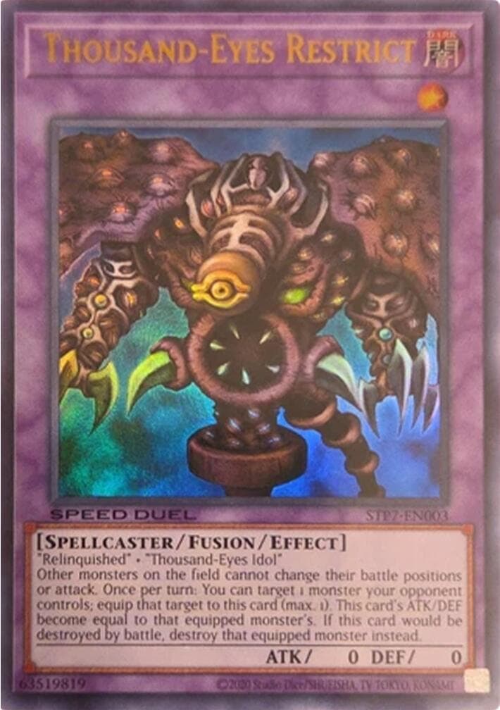 Thousand-Eyes Restrict — Speed Duel: Tournament Pack 7 card