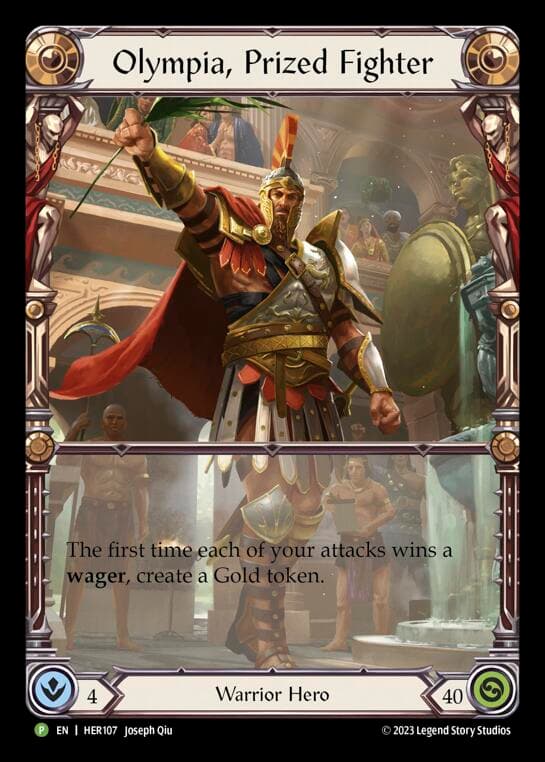 Olympia, Prized Fighter - HER107 — Flesh and Blood: Promo Cards card