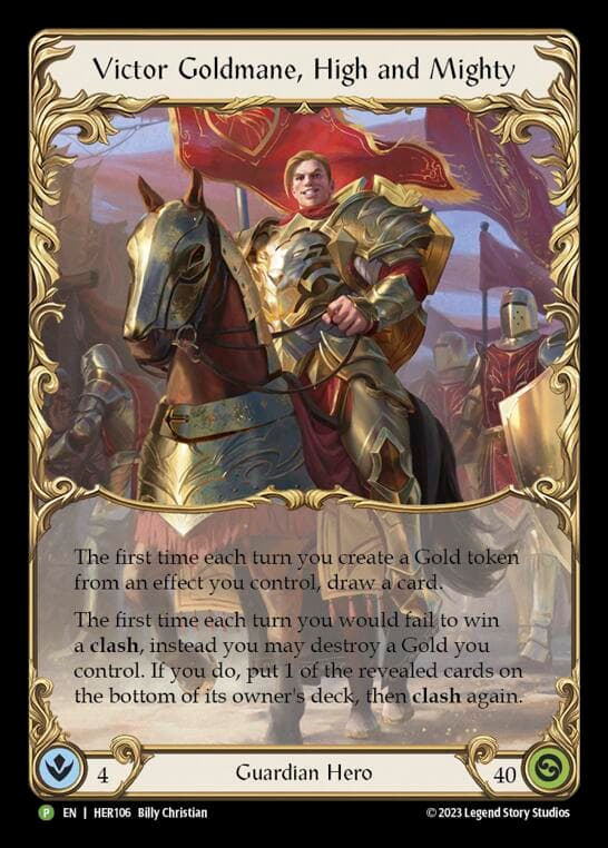 Victor Goldmane, High and Mighty - HER106 — Flesh and Blood: Promo Cards card