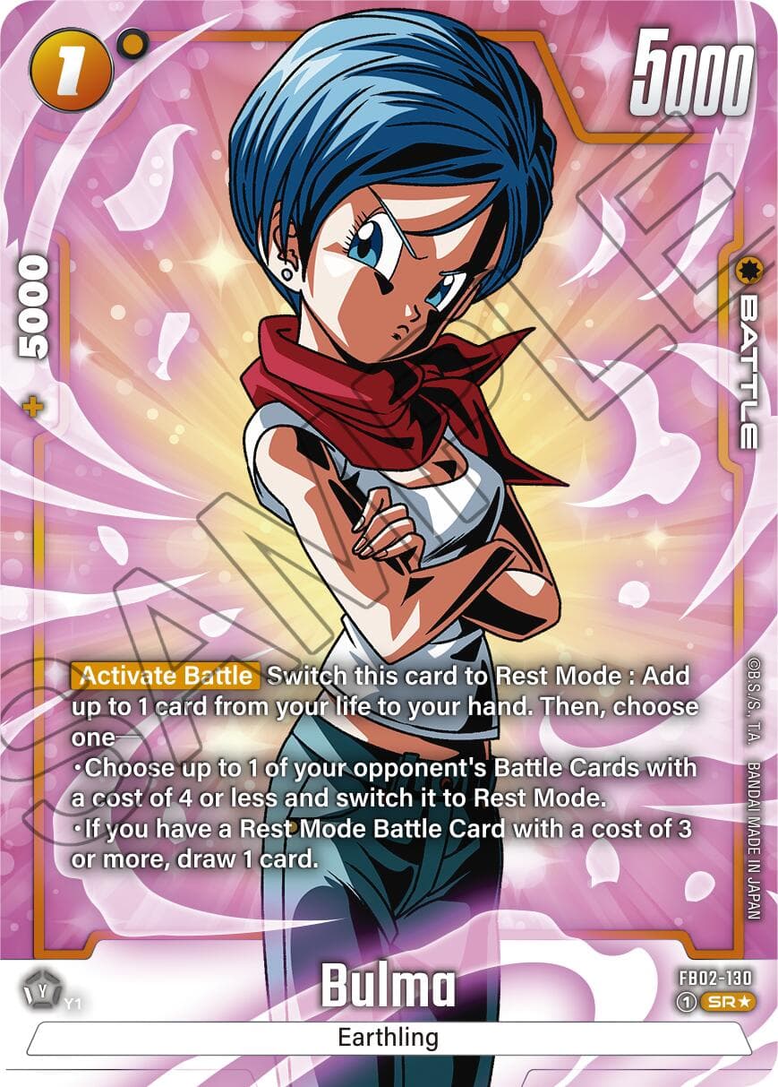 Bulma - FB02-130 (Alternate Art) — Blazing Aura card