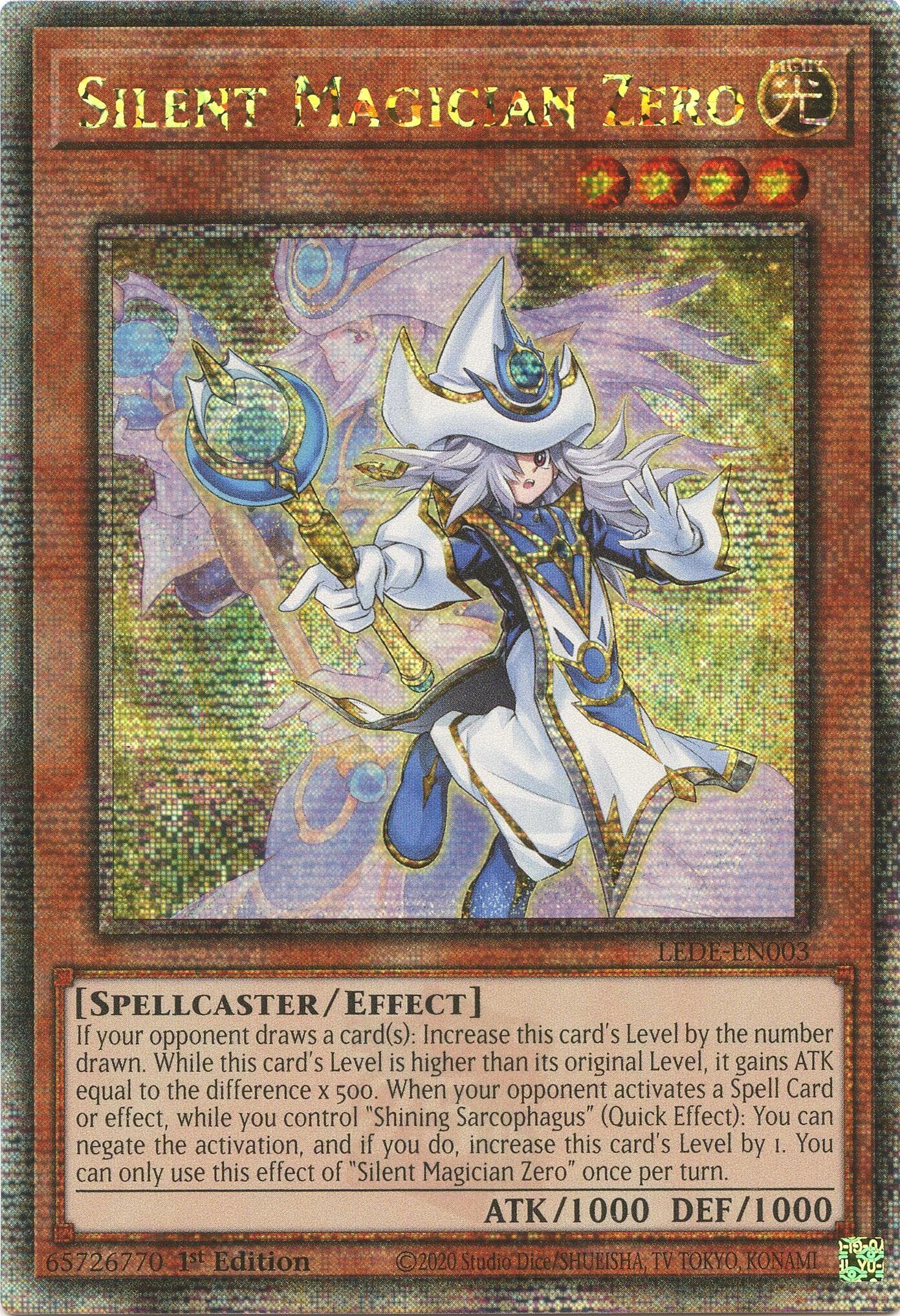 Silent Magician Zero (Quarter Century Secret Rare) — Legacy of Destruction card