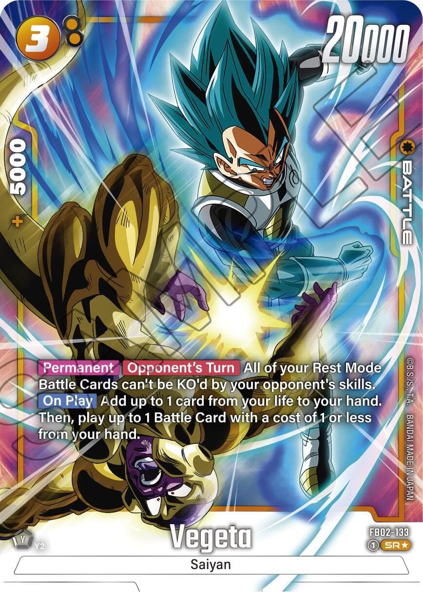 Vegeta - FB02-133 (Alternate Art) — Blazing Aura card