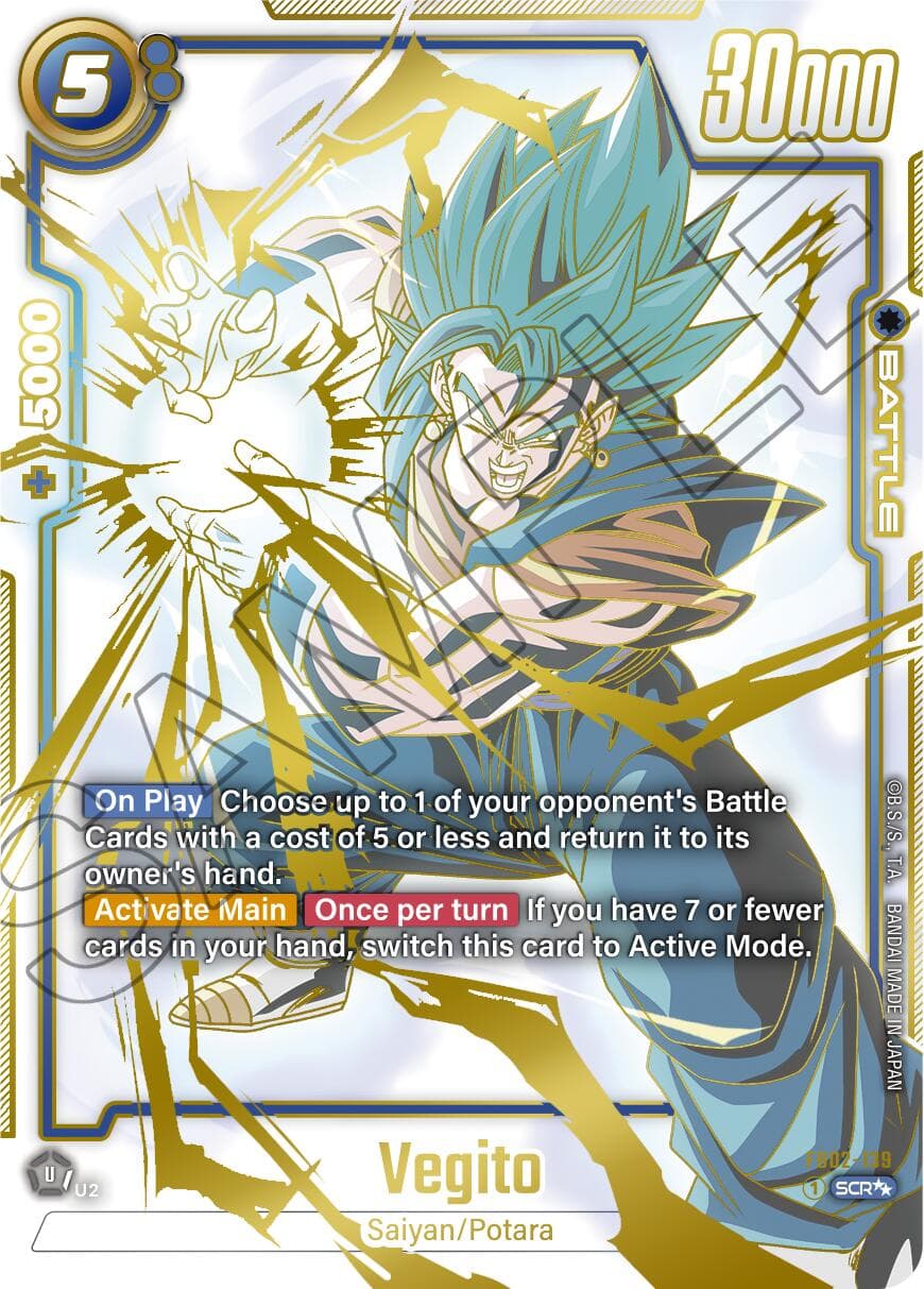 Vegito - FB02-139 (Super Alternate Art) — Blazing Aura card