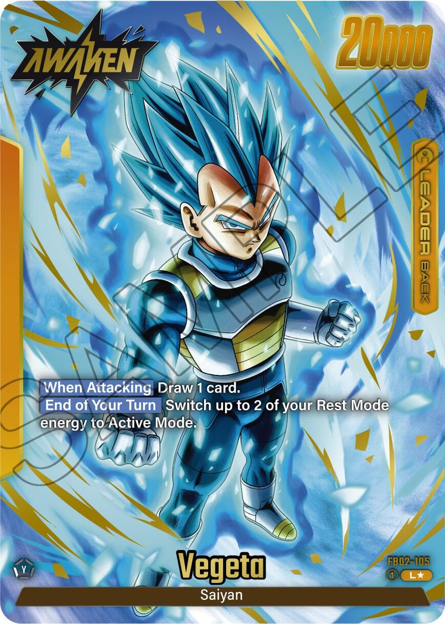 Vegeta - FB02-105 (Alternate Art) — Blazing Aura card