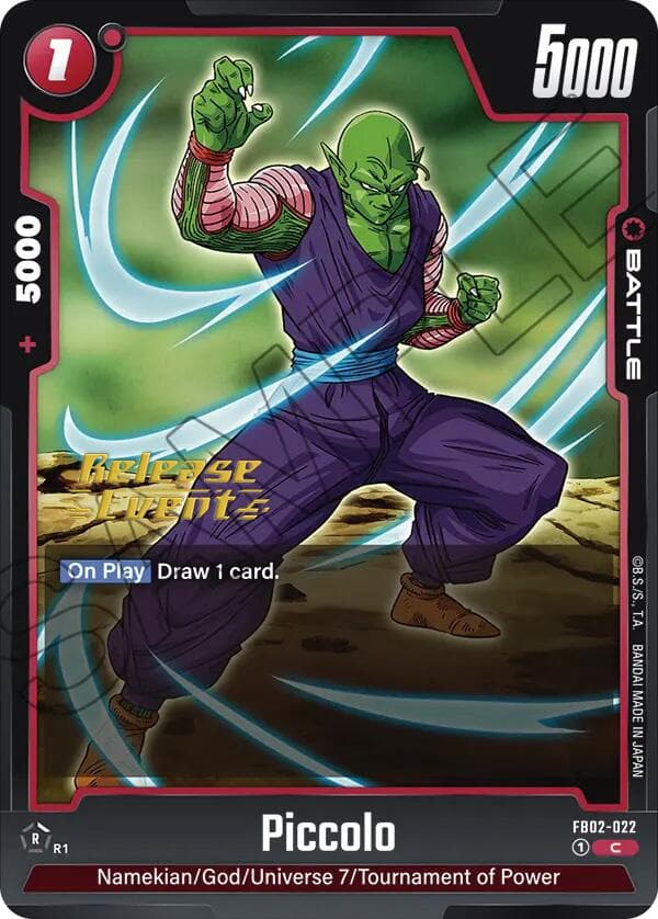 Piccolo - FB02-022 — Blazing Aura Release Event Cards card