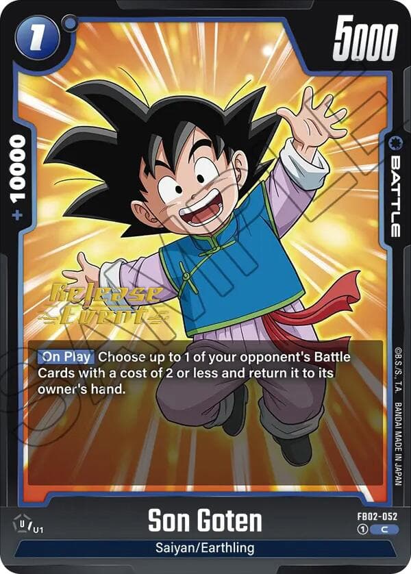 Son Goten - FB02-052 — Blazing Aura Release Event Cards card