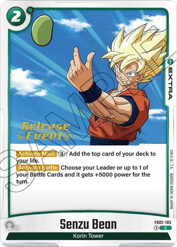 Senzu Bean — Blazing Aura Release Event Cards card