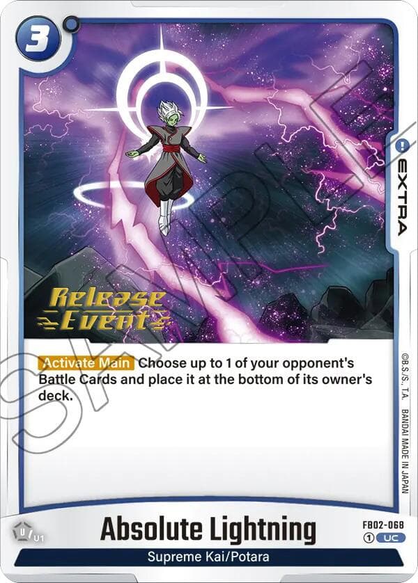 Absolute Lightning — Blazing Aura Release Event Cards card