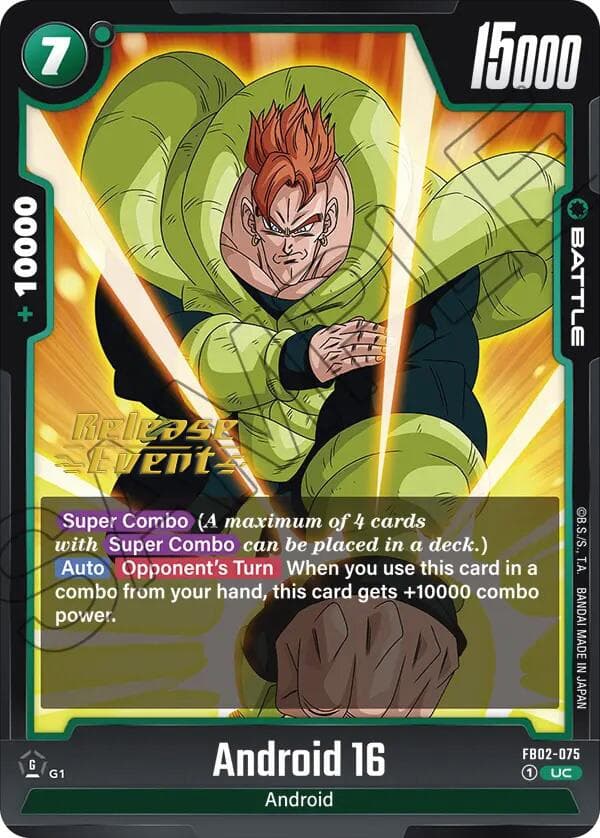 Android 16 — Blazing Aura Release Event Cards card